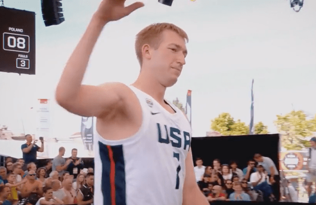 Robbie Hummel playing 3x3 basketball